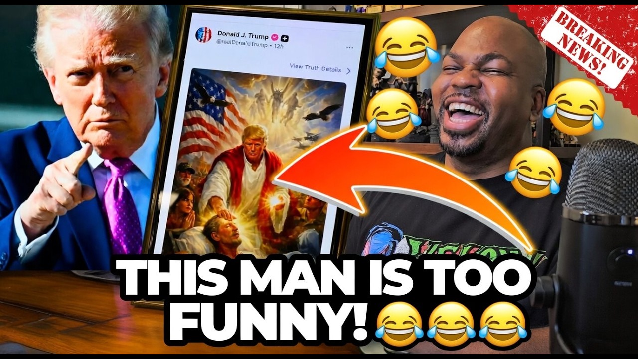 Trumps Says he WAS NOT Jesus Christ, he was a DOCTOR in the Picture!