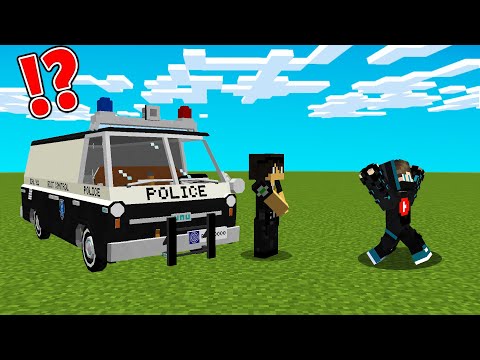 ماين كرافت الشرطي ضد الحرامي ولكن مسكتني الشرطة