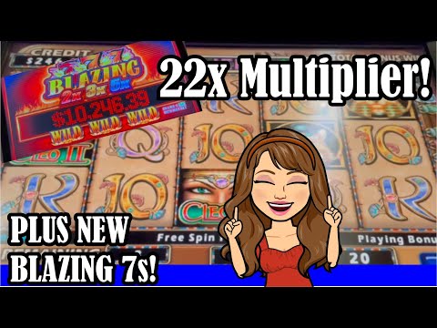 💵 22x Multiplier on CLEO 2!! BIG Jackpot!! Plus a New Version of Blazing 7s and More!