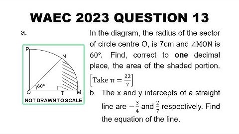 The Road to WAEC 2024: WAEC 2023 Mathematics Theory Question 13