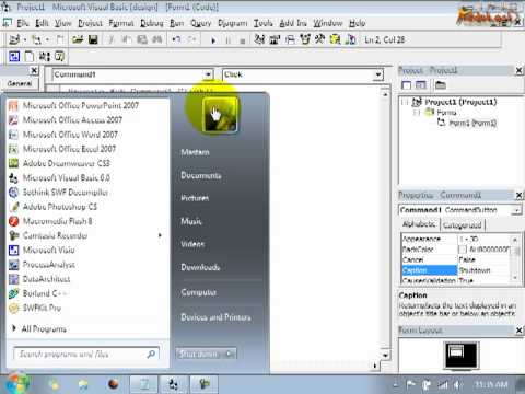 Tips Trik Edukasi - Script Shutdown pada Ms. Visual Basic