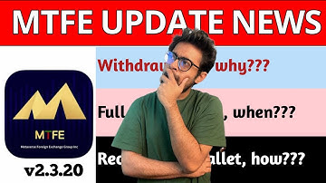 Mtfe withdraw problem / Why mtfe late to give withdraw / How to withdraw quickly #aitrading #mtfe