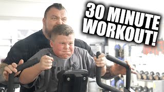 30 Minute Training With Dad (Super Sets) - Ft. Eddie Hall
