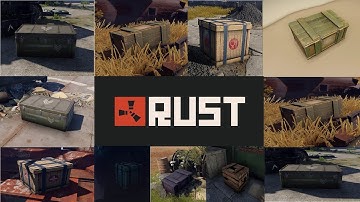 RUST Everything You Can Find In The CRATES/BOXES !
