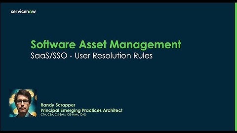 SaaS User Resolution Rules