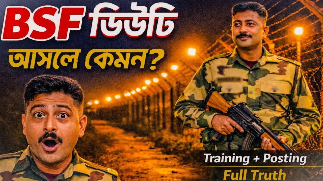 BSF Duty কতো ঘন্টার?!BSF Duty পোস্টিং?!BSF Training এ কি কি হয়!@RojgarwithAnkit #bsf #bsfdutys 
