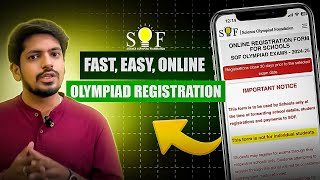 Register for SOF Olympiads with Ease: Introducing SOF's Online Registration System!