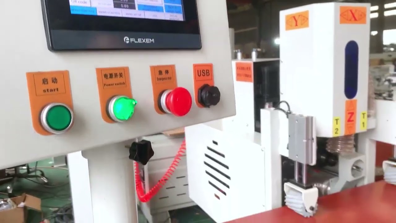 how to operate CNC door lock and hinge drilling machine