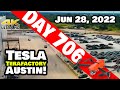 EXODUS OF MODEL Ys AT GIGA TEXAS! - Tesla Gigafactory Austin 4K  Day 706 - 6/28/22-Tesla Terafactory