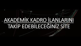 Akademik Kadro İlanlarını Takip Edebileceğiniz Bir Site / www.memurlar.net