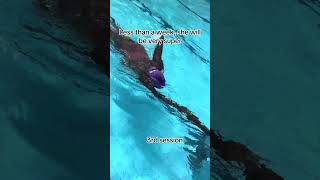 Just believe in yourself, you can’t learn how to swim