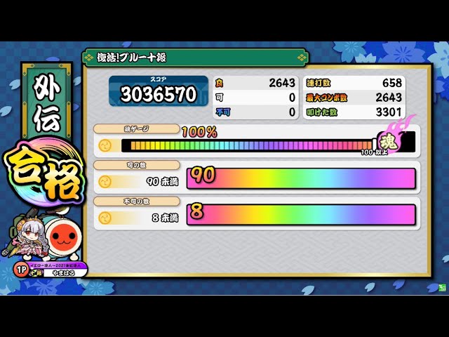 太鼓の達人 ニジイロver.段位道場外伝】復活！ムラサキ達人