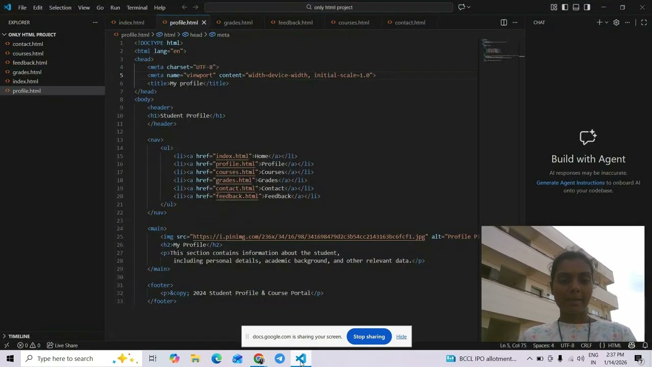 phase 1 profile page video