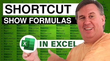 Excel Shortcuts - Show Formulas - Episode 2129