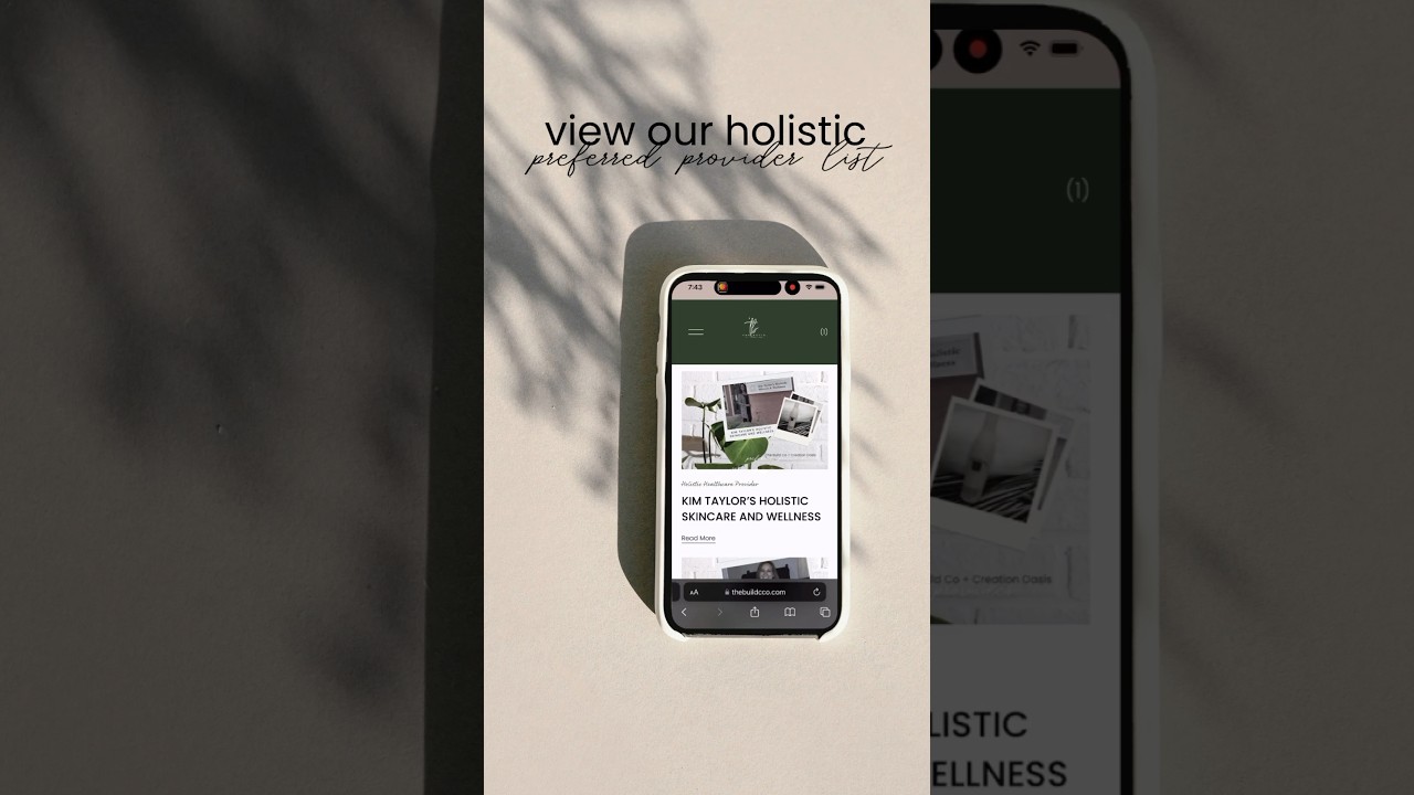 Your preferred holistic healthcare provider list! 