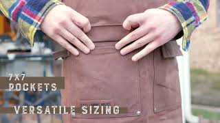 Waxed Canvas Heavy Duty Shop Apron With Pockets [Using Guide]