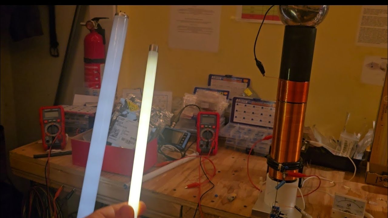 〰️MEGA RANGE ON NEW HDPE TESLA COIL!ITS TURNING INTO SELF SUSTAINING RESONANT PILLAR TECHNOLOGY🌊 