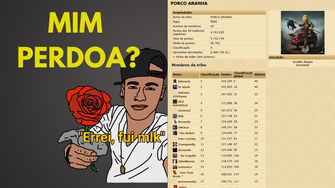 Pedido de desculpas a Tribo UJUJ/PEPA INIMIGOS da JUJU no 135