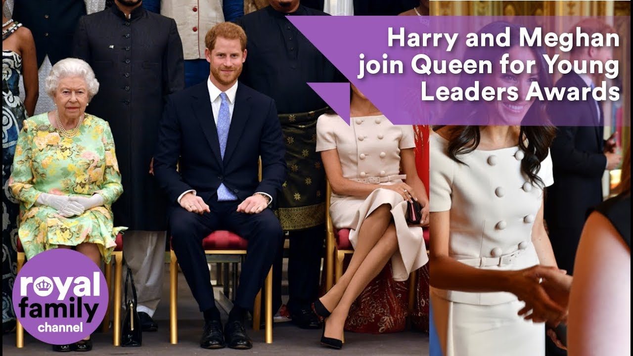 The Duke and Duchess, Prince Harry and Meghan join Queen for Young Leaders Awards