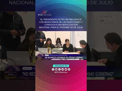 El Pdte. Petro convocó a una movilización nacional para el próximo 20 de julio | RTVC Noticias