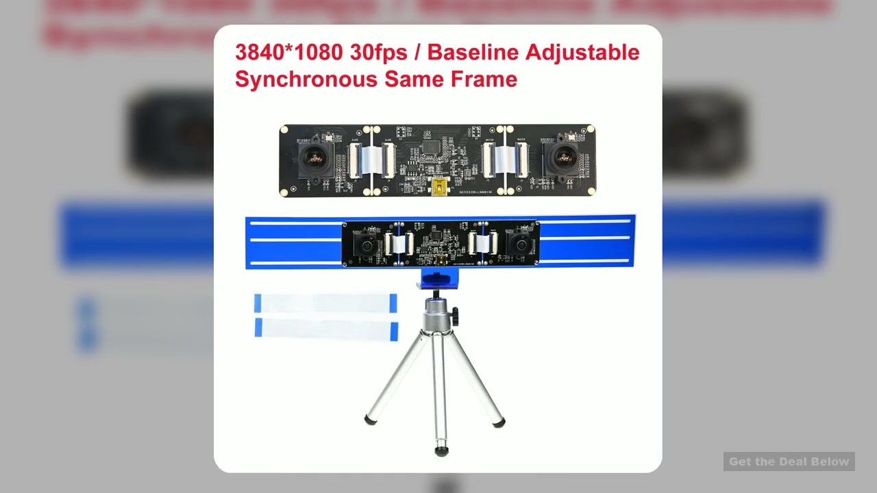 GXIVISION 4MP USB Camera Module 1080P Dual Lens Synchronous3840x1080 30fpsBaseline Adjustable3D Ste