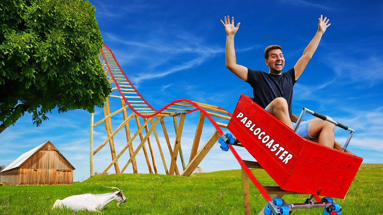 Zbudowałem ekstremalny ROLLER COASTER w swoim OGRODZIE! (odc. 2/2)