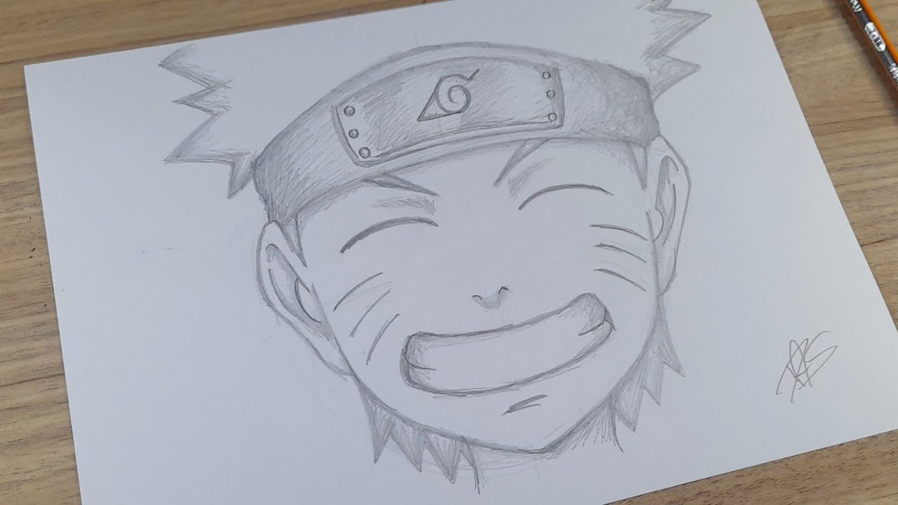 COMO DESENHAR NARUTO UZUMAKI PASSO A PASSO || NARUTO FACIL DE DESENHAR || COMO DESENHAR ANIME