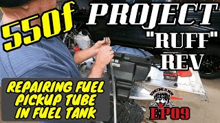 SKIDOO REV MXZ 550f | EP09 | Replacing the fuel line pickup in tank and reassembly begins