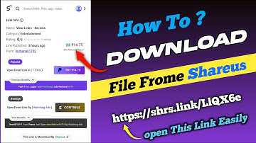 shareuse link ko open kaise kare|| how to open shareus link /shrs.link