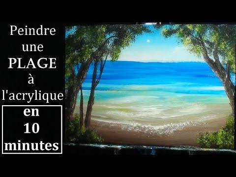 Peindre Une Plage En 10 Minutes Acrylique