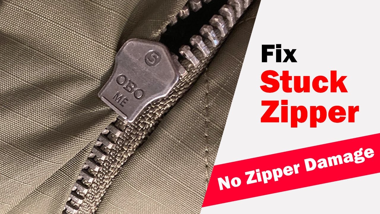Easy Tips to Un-Stick a Stuck Zipper