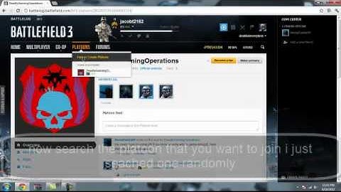 how to join a platoon at battle log