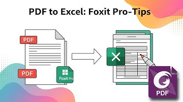 How to Convert PDF to Excel in Foxit PDF Editor