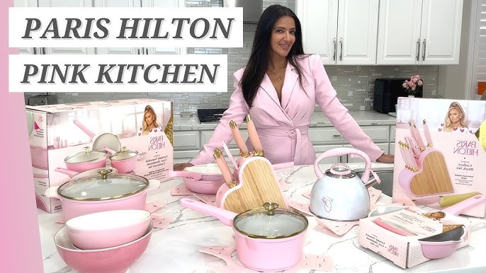 my new pot and pan set from the Paris Hilton collection! love them the