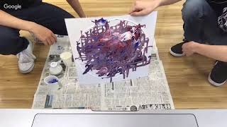 【日デ】簡単!フルイドアートのやり方〜Simple! How to make fluid art〜