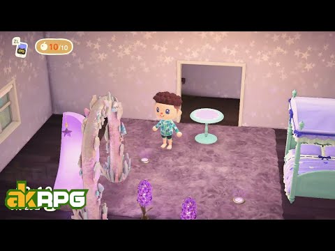 Dreamlike Purple Bedroom in ACNH - Beautiful Animal Crossing New Horizons Interior Design
