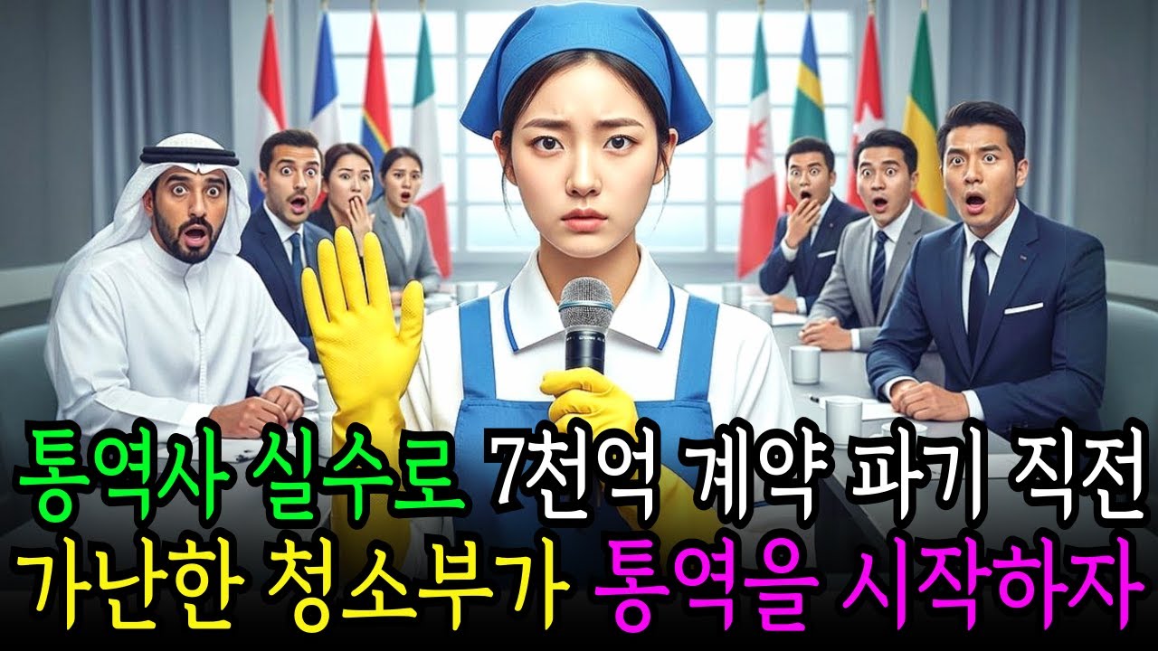 기업의 운명이 걸린 대규모 계약이 통역사 실수로 파기될 위기의 백만장자 재벌회장, 가난한 청소부가 계약을 따내자 비웃던 모두가 입을 다물지 못하는데..ㅣ노후사연ㅣ감동사연ㅣ사연라디오