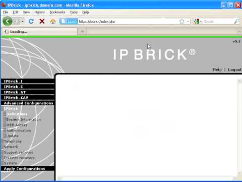 IPBrick Demo 01 - First Login