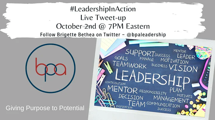 Leadership In Action Tweet Up Announcement