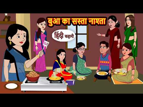 बुआ का सस्ता नाश्ता | Bedtime Stories | Moral Fairy Tales | Kahani | Stories in Hindi | Storytime