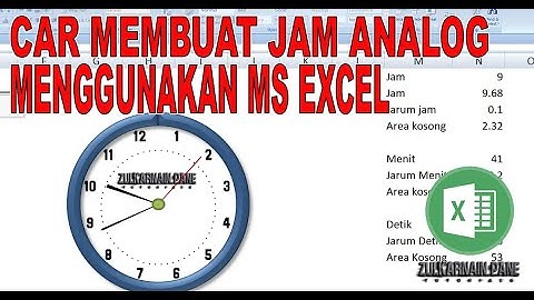 JAM ANALOG EXCEL | JAM BERGERAK DI EXCEL 2007