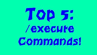 Famous Top 5 Fun Things to do with the /EXECUTE COMMAND! Wealth
