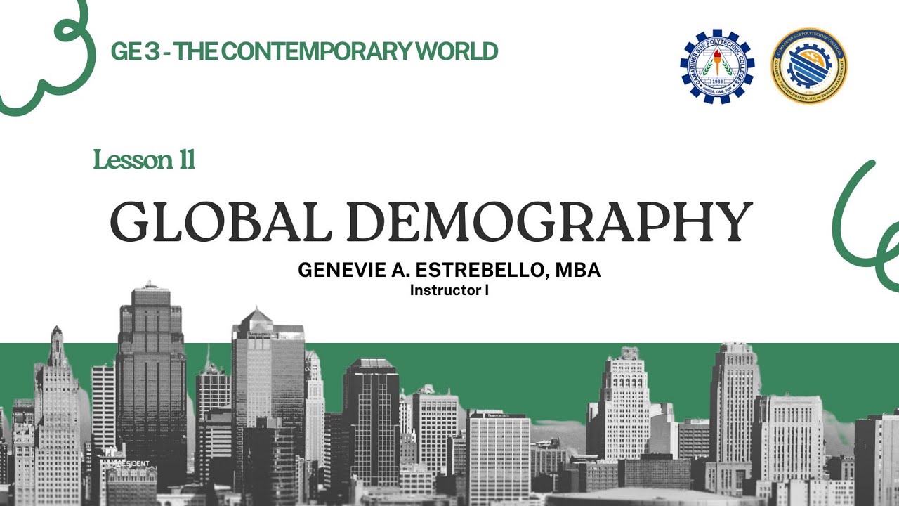 LESSON 11 | GLOBAL DEMOGRAPHY