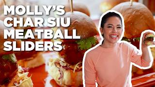 Molly Yeh's Sticky, Sweet & Savory Char Siu Meatball Sliders | Girl Meets Farm | Food Network