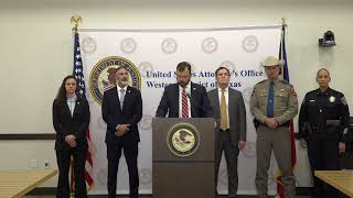 U.S. Attorney, Western District of Texas, Announces Surge in Austin Violent Crime Prosecutions