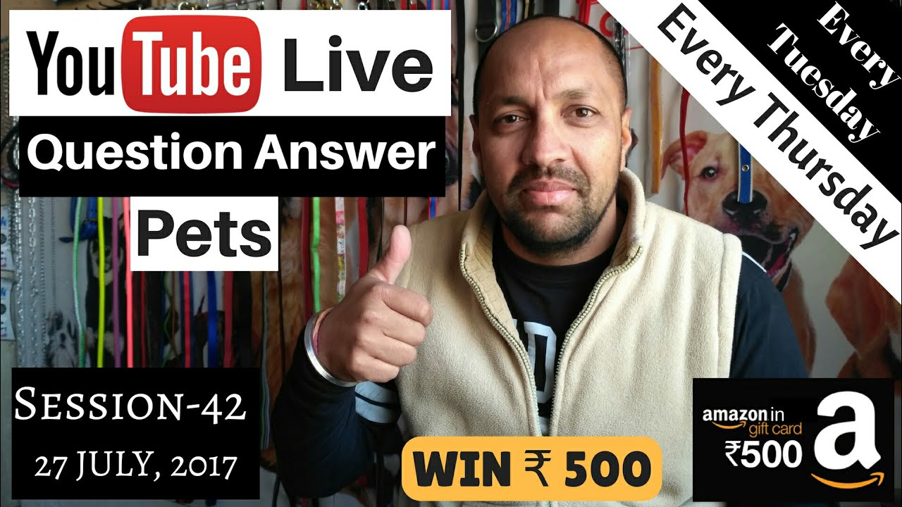 Live Question and Answer 27 July, 2017 YouTube