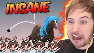 THIS IS WHAT INSANITY LOOKS LIKE - Golfing Over It (Rage Game)
