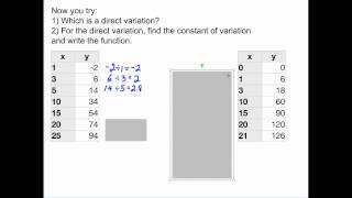 Lesson 5-2b: Direct variation