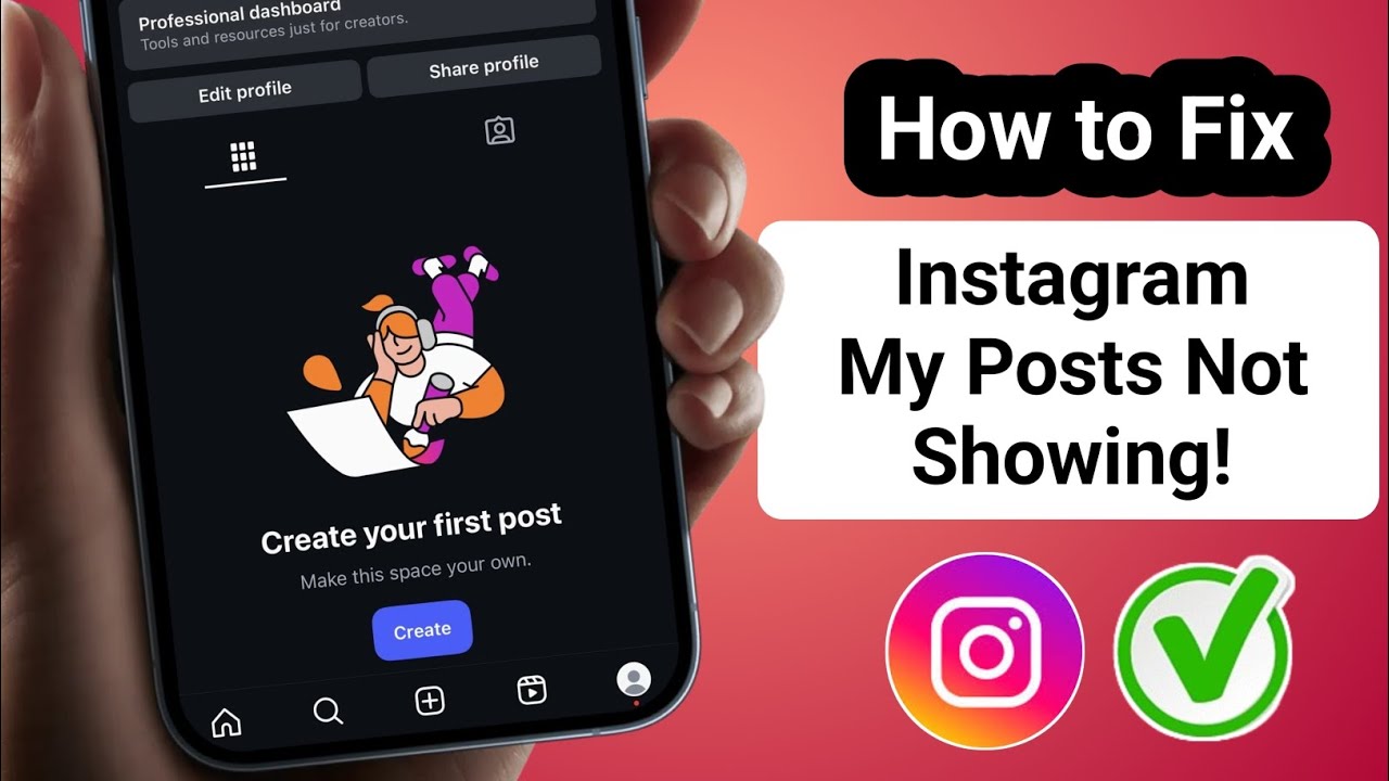 Fix Instagram Post Not Showing On My Profile Problem | Instagram Post ...