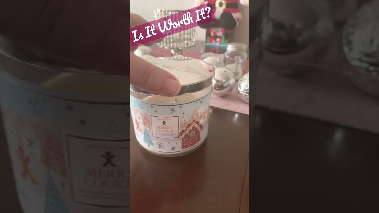 BATH AND BODY WORKS CANDLE MERRY COOKIE CANDLE REVIEW I IS BATH & BODY WORKS MERRY COOKIE WORTH IT?